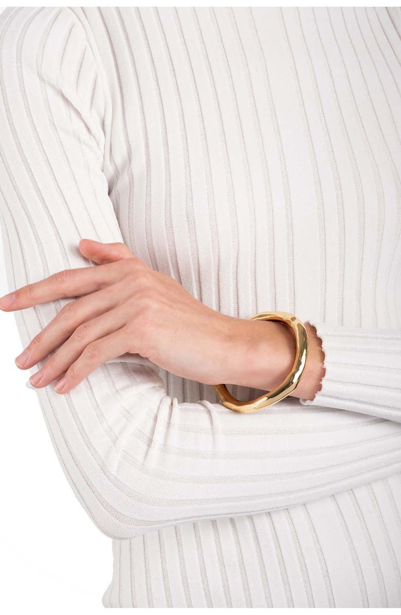 Alexis Bittar Molten Bangle Bracelet, Alternate, color, Gold