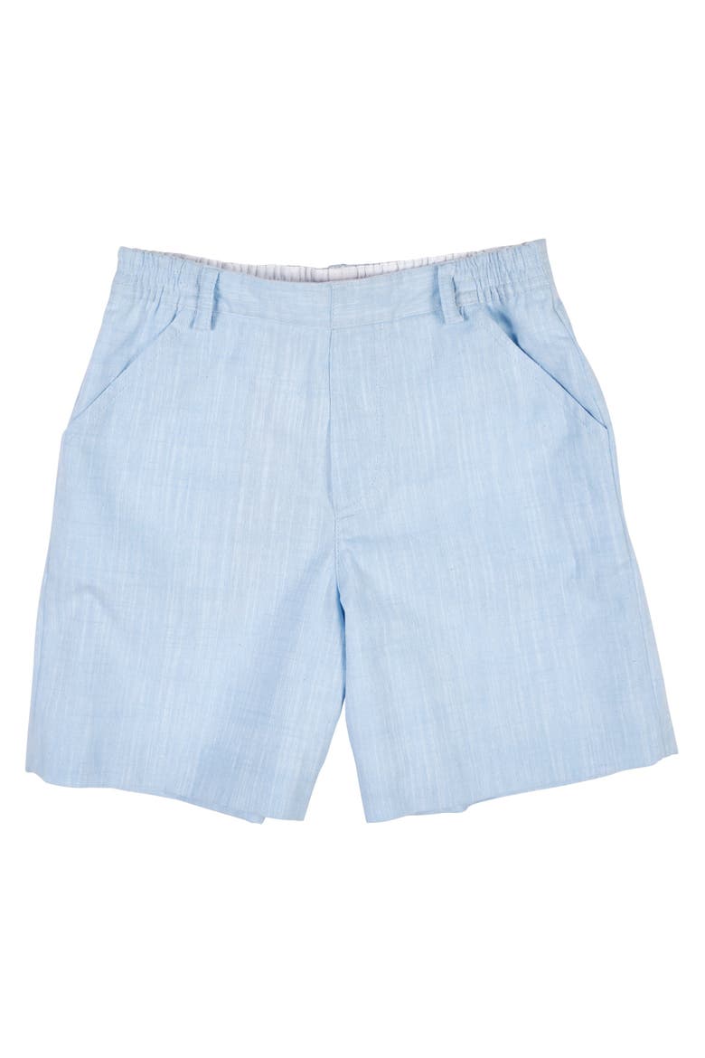 Linen-Look Short, Main, color, Lt Blue
