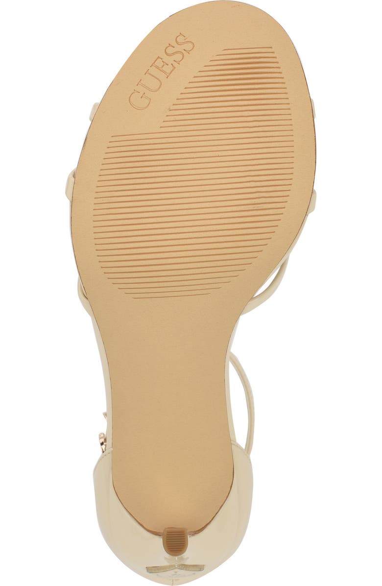 GUESS Spring Ankle Strap Sandal, Alternate, color, Ivory