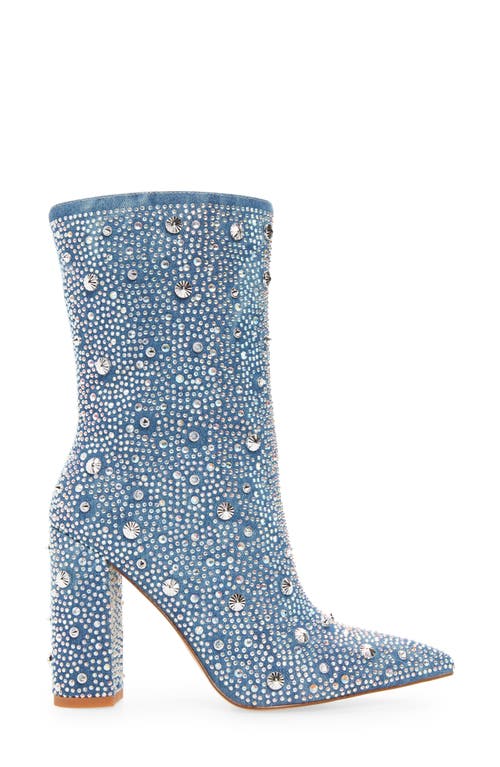 Azalea Wang Admiral Pointed Toe Bootie In Blue