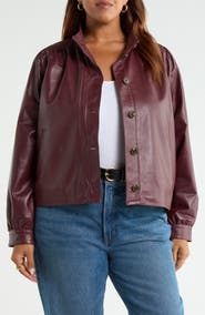 Treasure & Bond Leather Swing Jacket