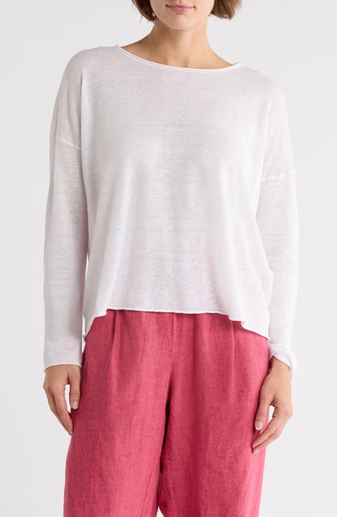 Crewneck Organic Linen & Organic Cotton Sweater