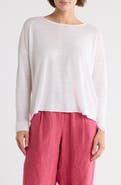 Eileen Fisher Crewneck Organic Linen & Organic Cotton Sweater