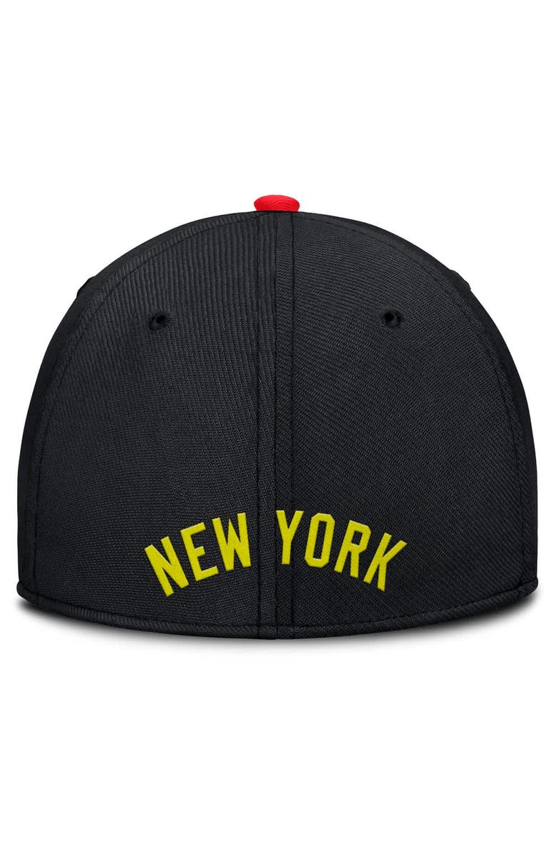 Nike Men's Nike Crimson/Black New York Yankees Neon 90s Rise SwooshFlex Hat, Alternate, color, Crimson