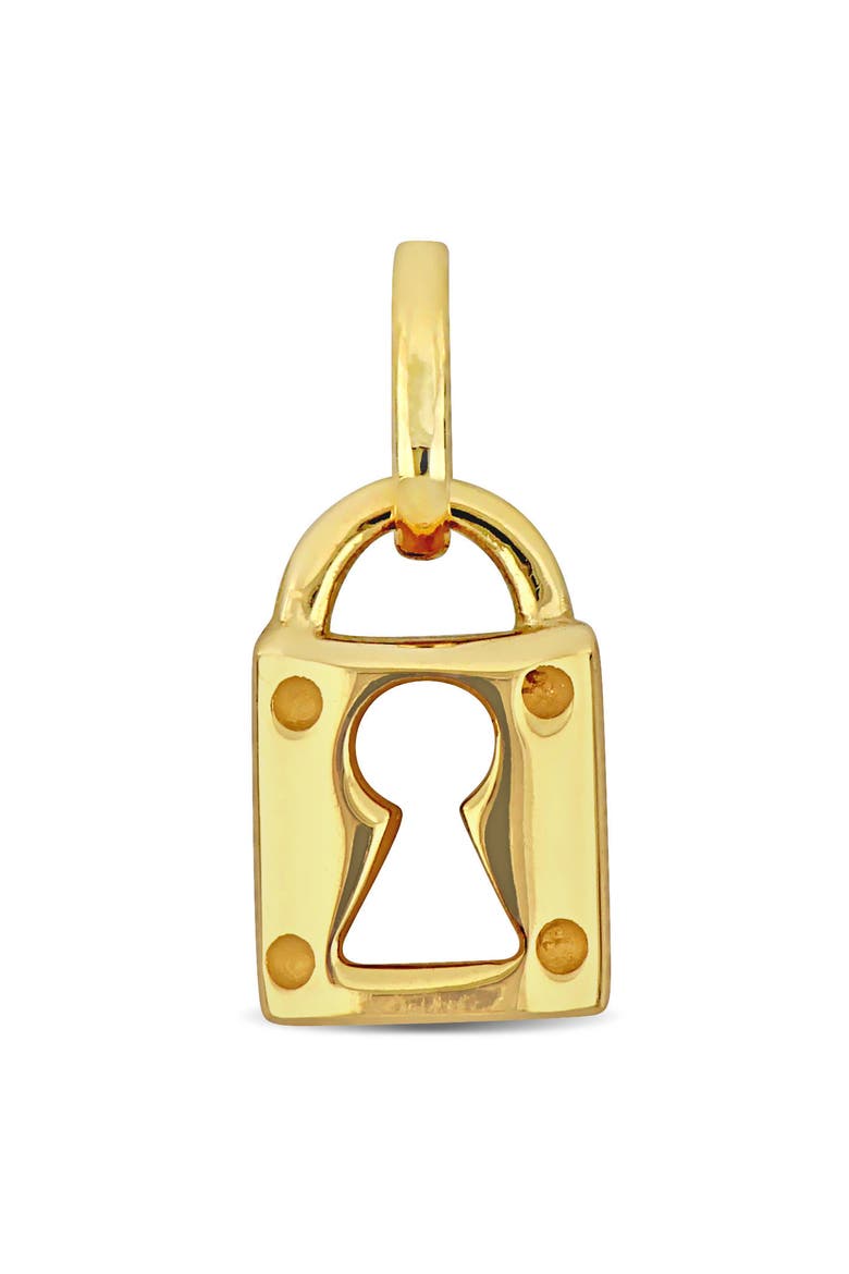 Lock Pendant Charm 14k Yellow Gold, Main, color, Padlock
