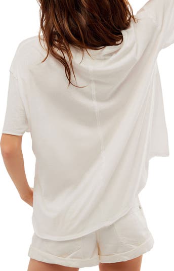 Nina Crewneck Cotton T-Shirt