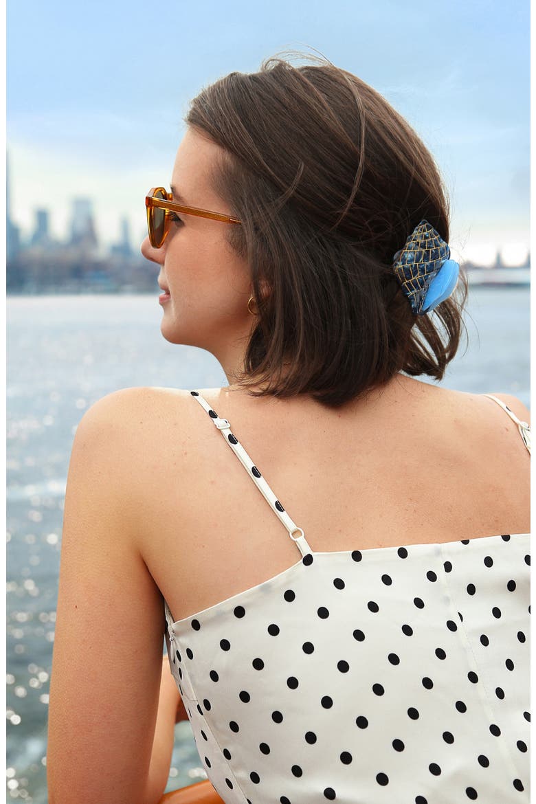 Tulip Conch Shell Hair Claw Clip, Alternate, color, BLUE