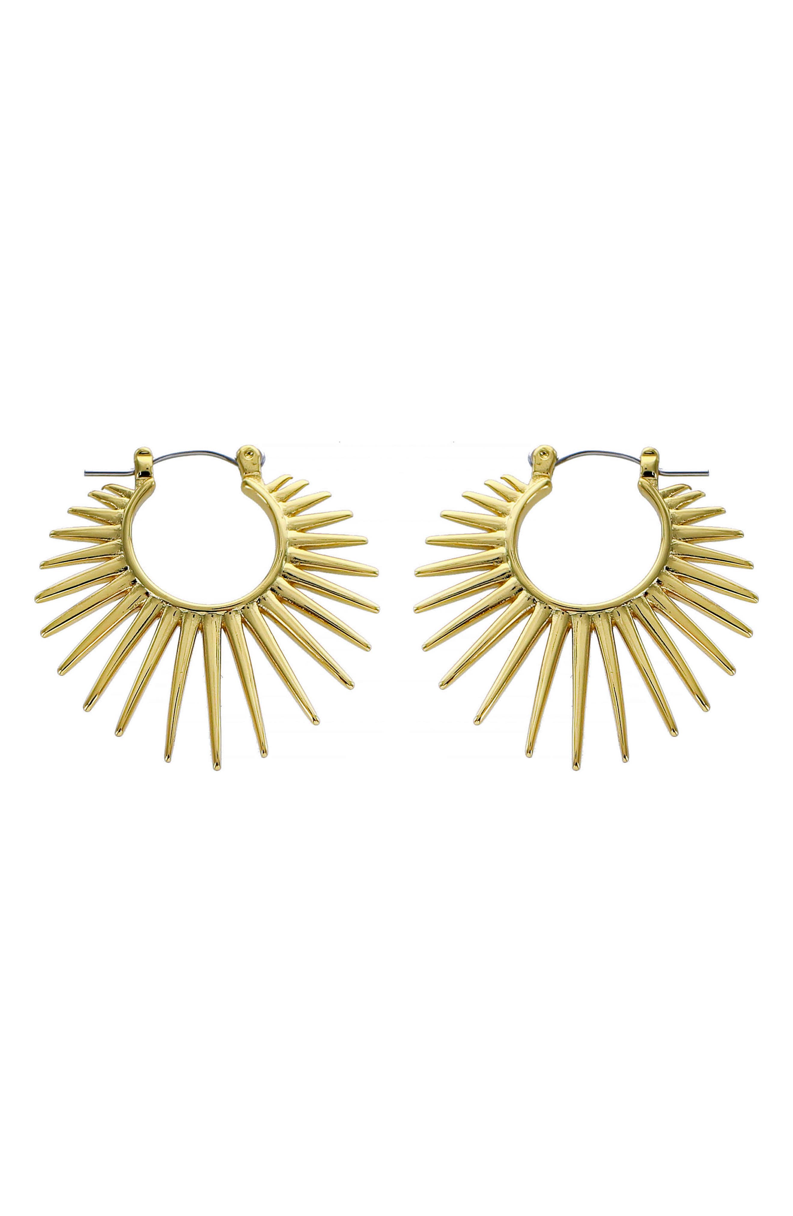 Panacea Sunburst Hoop Earrings