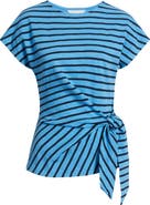 Caslon® Drop Shoulder Tie Front Top