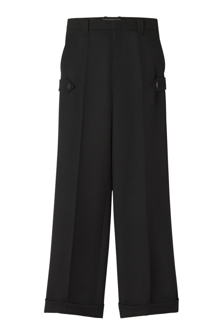 Light Wool Chino Pants, Alternate, color, Black
