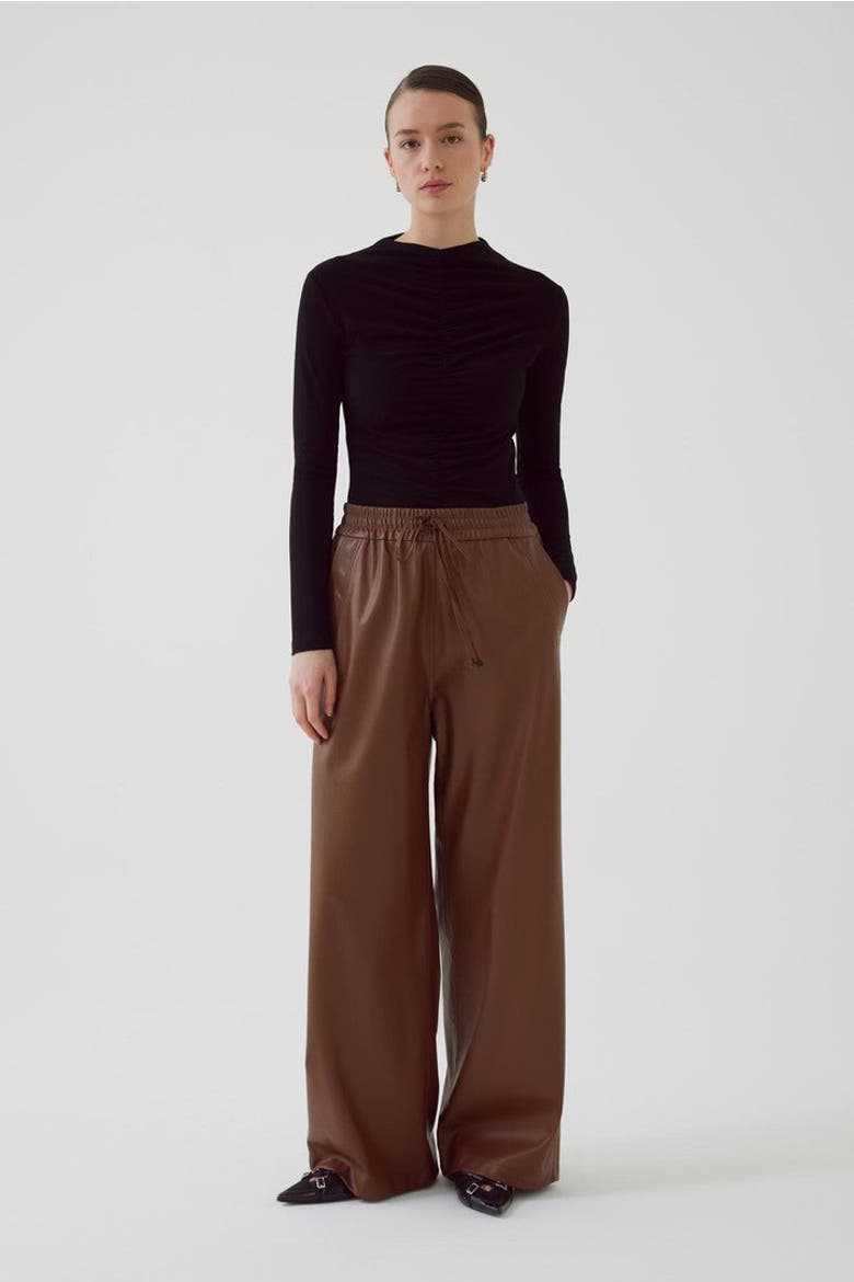 Aglaia Tulle Blouse, Alternate, color, BLACK