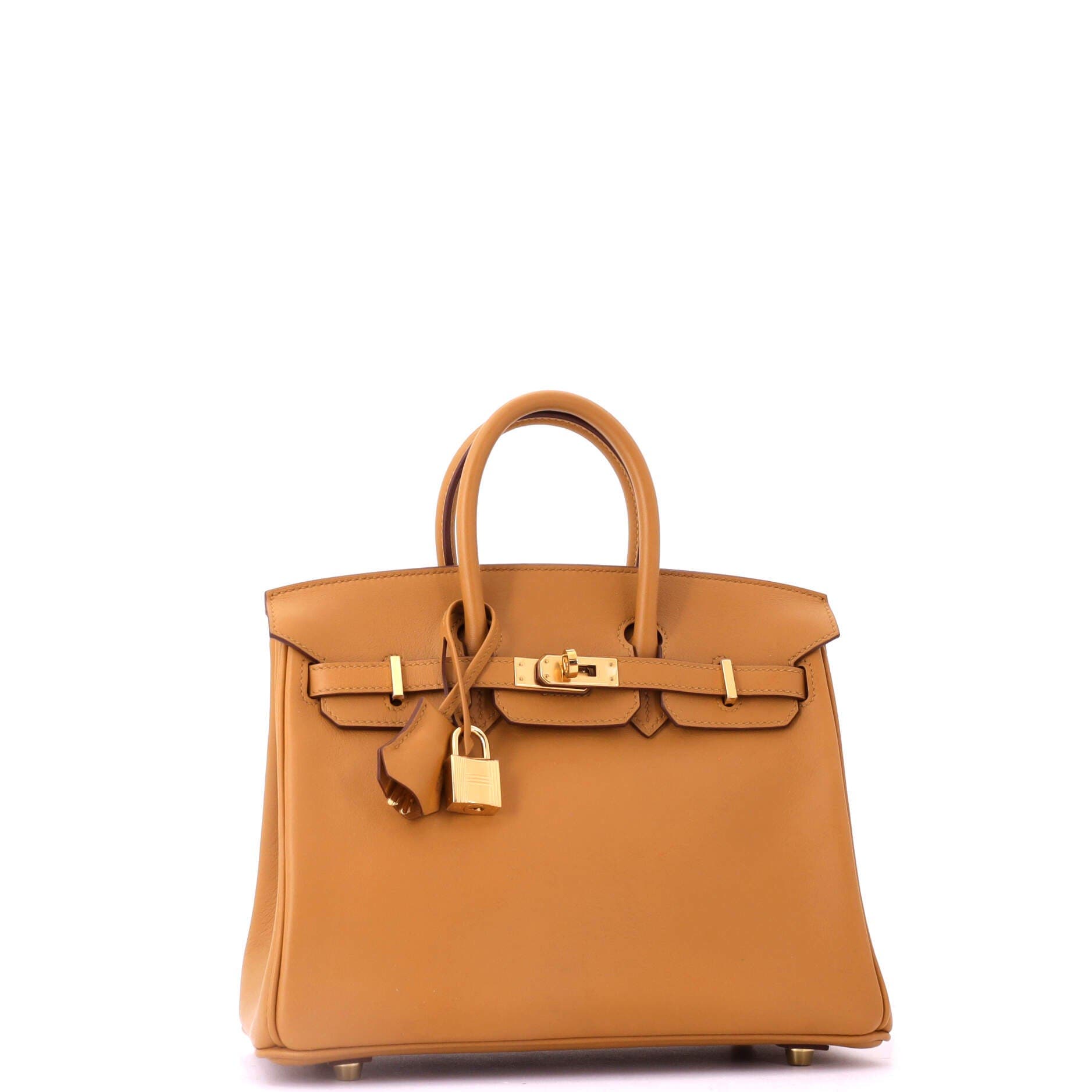 Pre-Owned Hermes Birkin Handbag Brown Swift with Gold Hardware 25, Alternate, color, Sesame