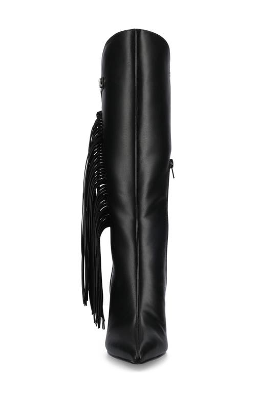 Journee Collection Dolly Tassel Tall Boot In Black