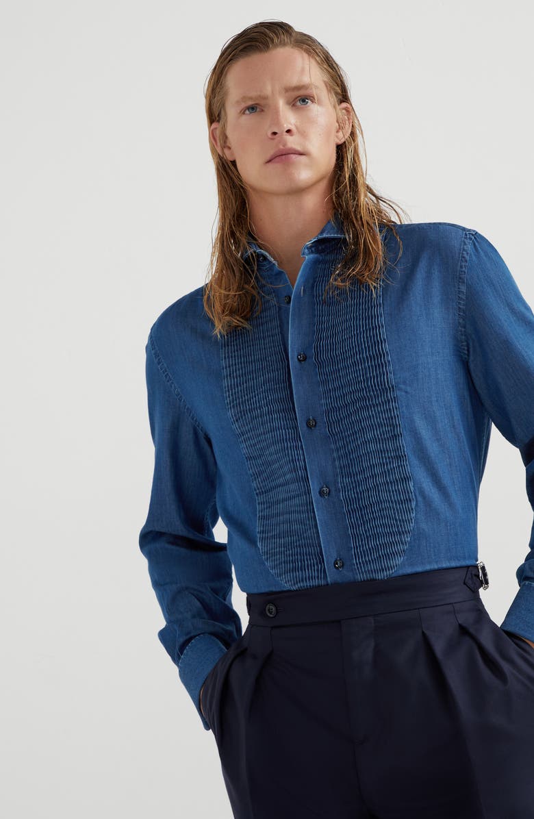 Brunello Cucinelli Tuxedo shirt, Alternate, color,