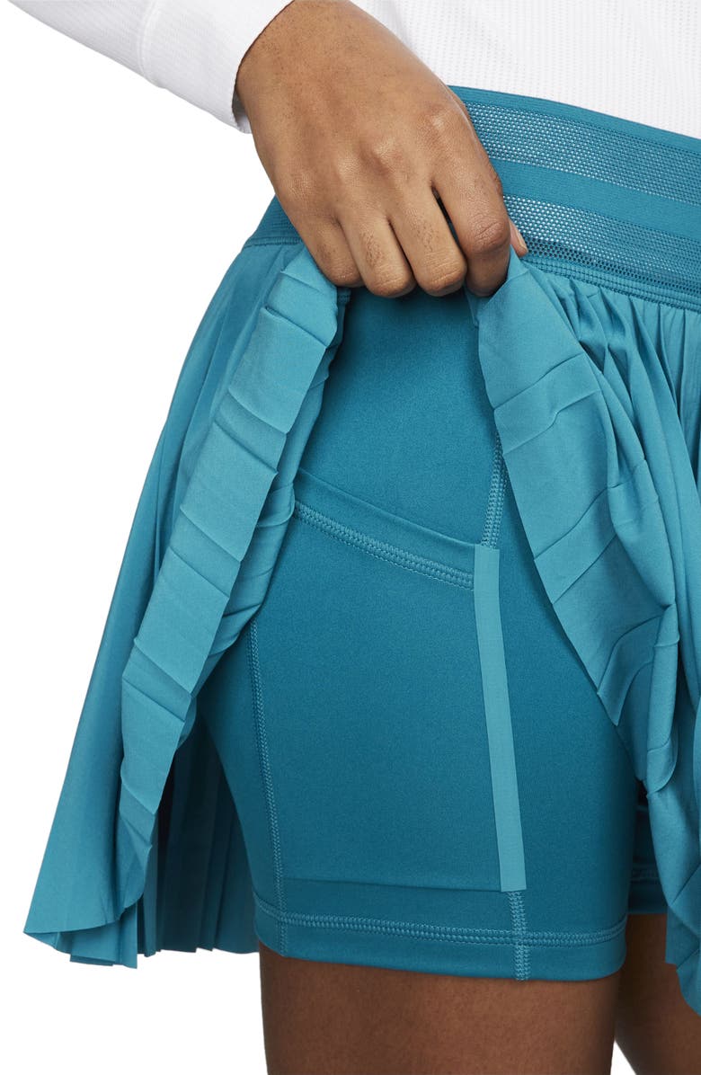 Nike Court Dri-FIT Slam Pleated Handkerchief Hem Skort, Alternate, color,