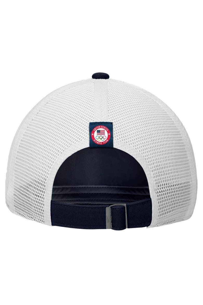 Men's Nike Navy Team USA Club Trucker Adjustable Hat, Alternate, color, Navy