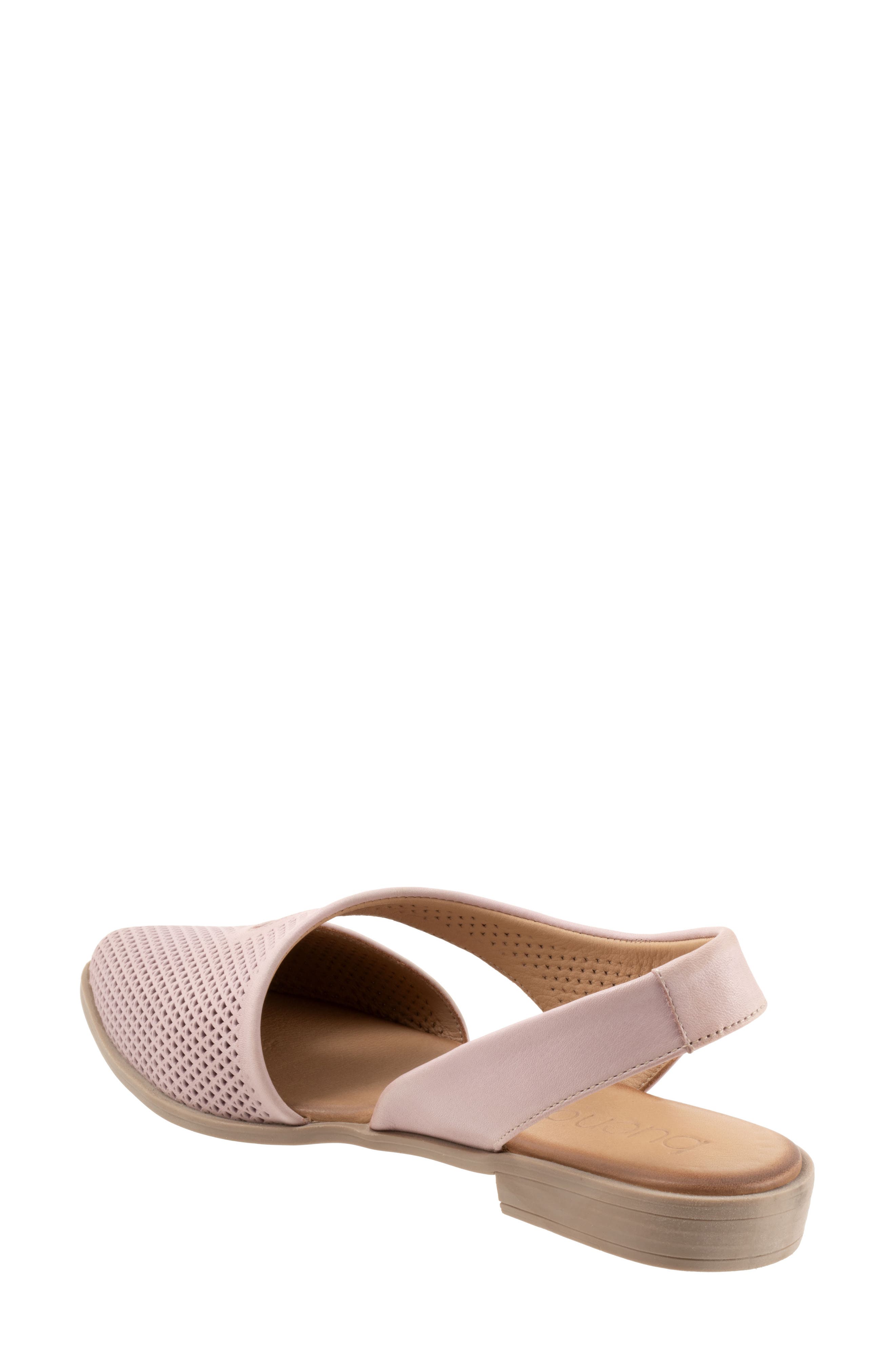 Bianca Perf Slingback Pointed Toe Flat, Alternate, color, ORCHID