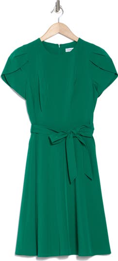 Calvin Klein Tulip Sleeve A-Line Dress | Nordstromrack