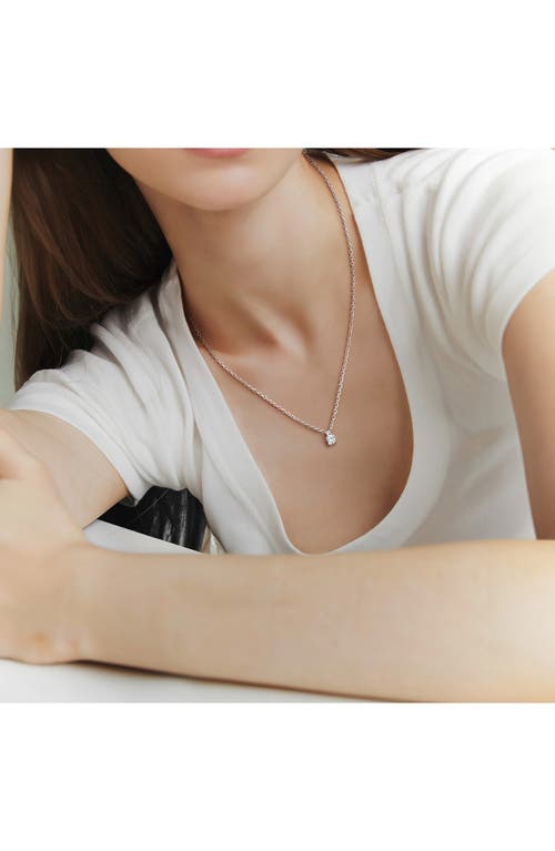 Created Forever Lab-grown Diamond Pendant Necklace In Metallic