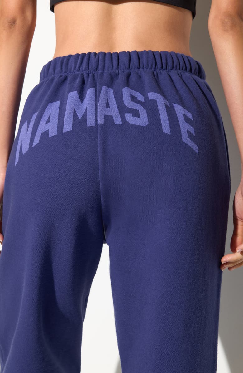 Spiritual Gangster Namaste Portia Cotton Sweatpants, Alternate, color, Eclipse