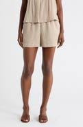 MAX STUDIO Stripe Drawstring Shorts