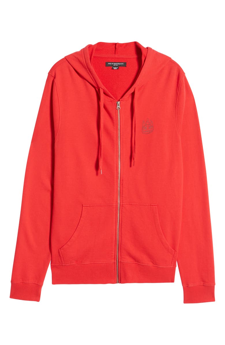 Cult of Individuality Logo Zip Hoodie, Alternate, color, 