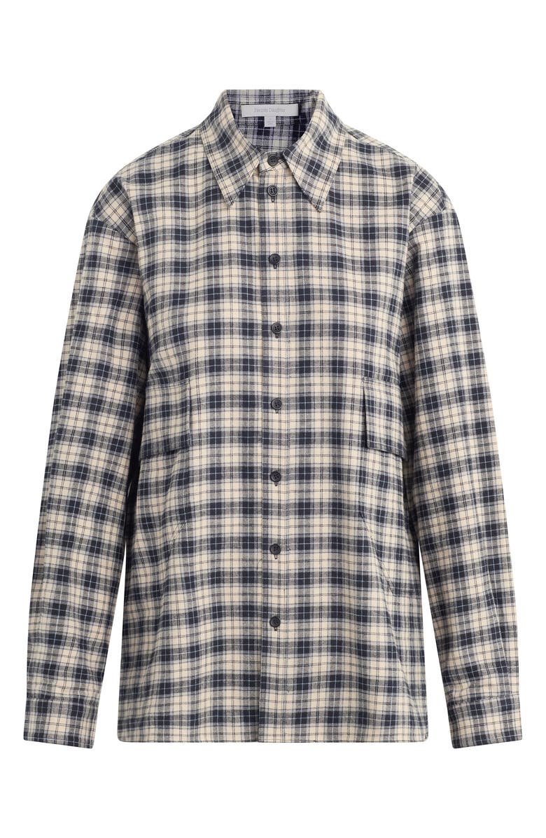 Favorite Daughter The Manor Cotton Button-Up Shirt, Alternate, color, Cooper Plaid