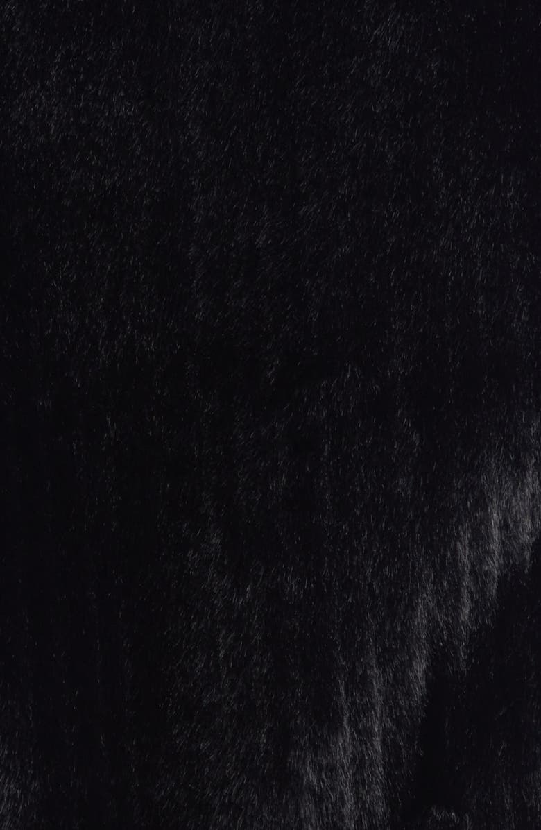 Via Spiga Reversible Faux Fur Vest, Alternate, color, Black