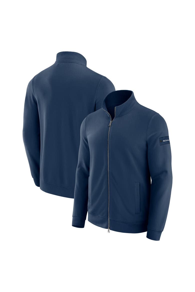 Men's J. Palmer Navy Seattle Seahawks QB1 Full-Zip Sweatshirt, Main, color, Navy