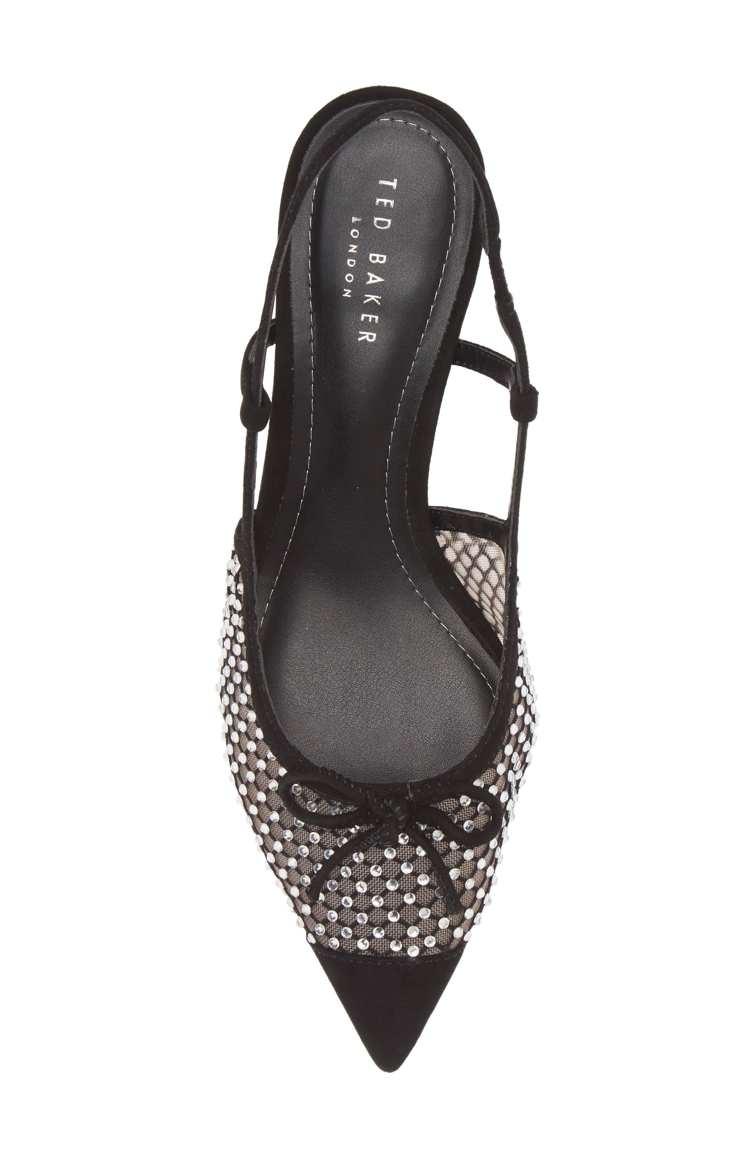 Ted Baker London Relona Crystal Mesh Slingback Pointed Toe Pump, Alternate, color, 