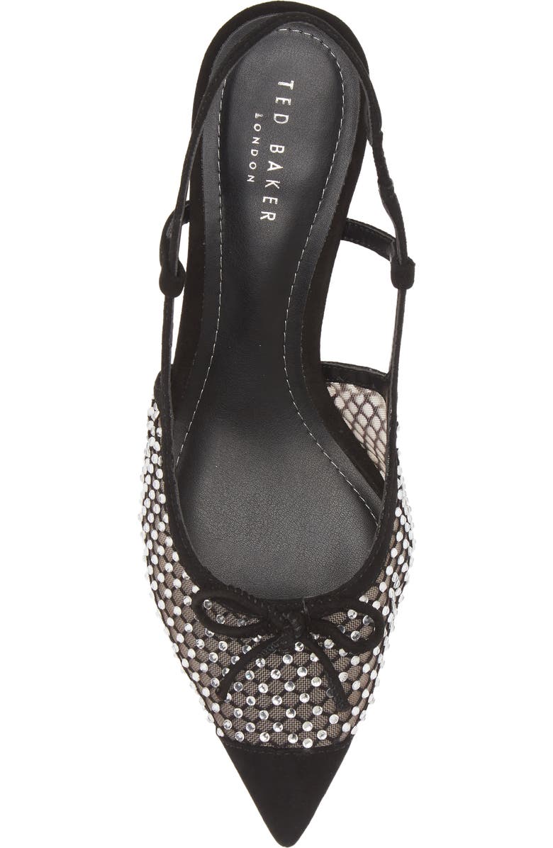 Ted Baker London Relona Crystal Mesh Slingback Pointed Toe Pump, Alternate, color,