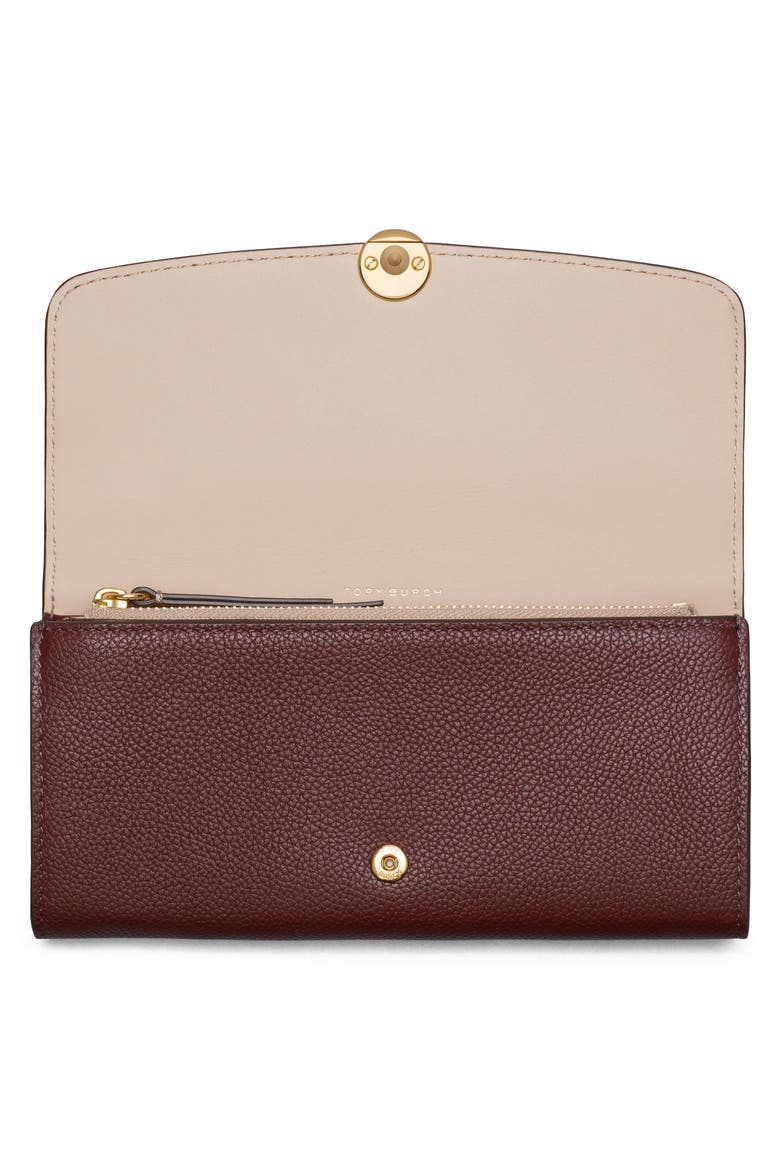 Romy Continental Flap Wallet, Alternate, color, DARK CARMINE