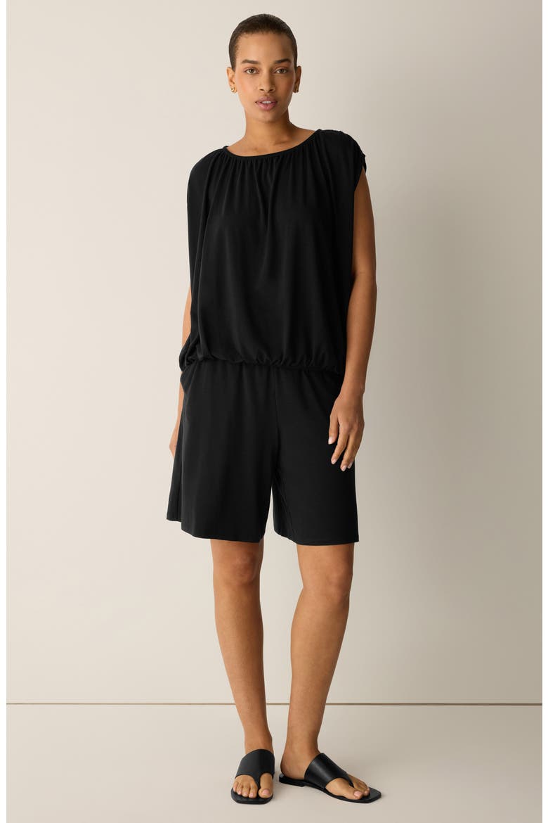 Flared Jersey Shorts, Alternate, color, BLACK