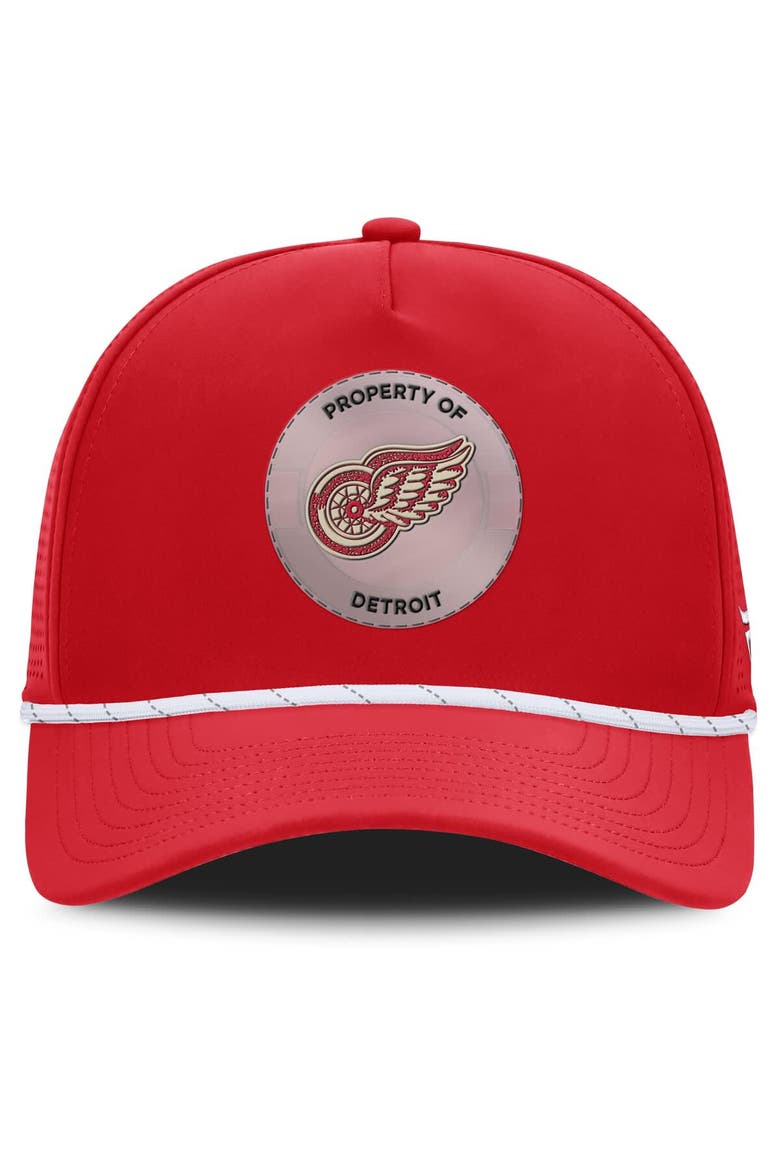 Men's Fanatics Red Detroit Red Wings Centennial Pinched Front Adjustable Hat, Alternate, color, Red