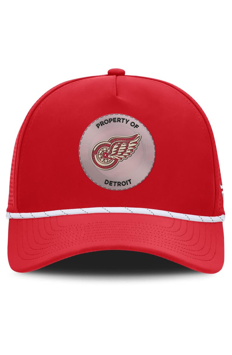 FANATICS Men's Fanatics Red Detroit Red Wings Centennial Pinched Front Adjustable Hat, Alternate, color, Red