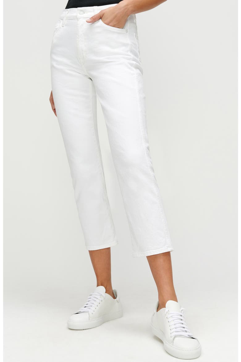 High Waist Crop Slim Jeans, Alternate, color, PRINCE
