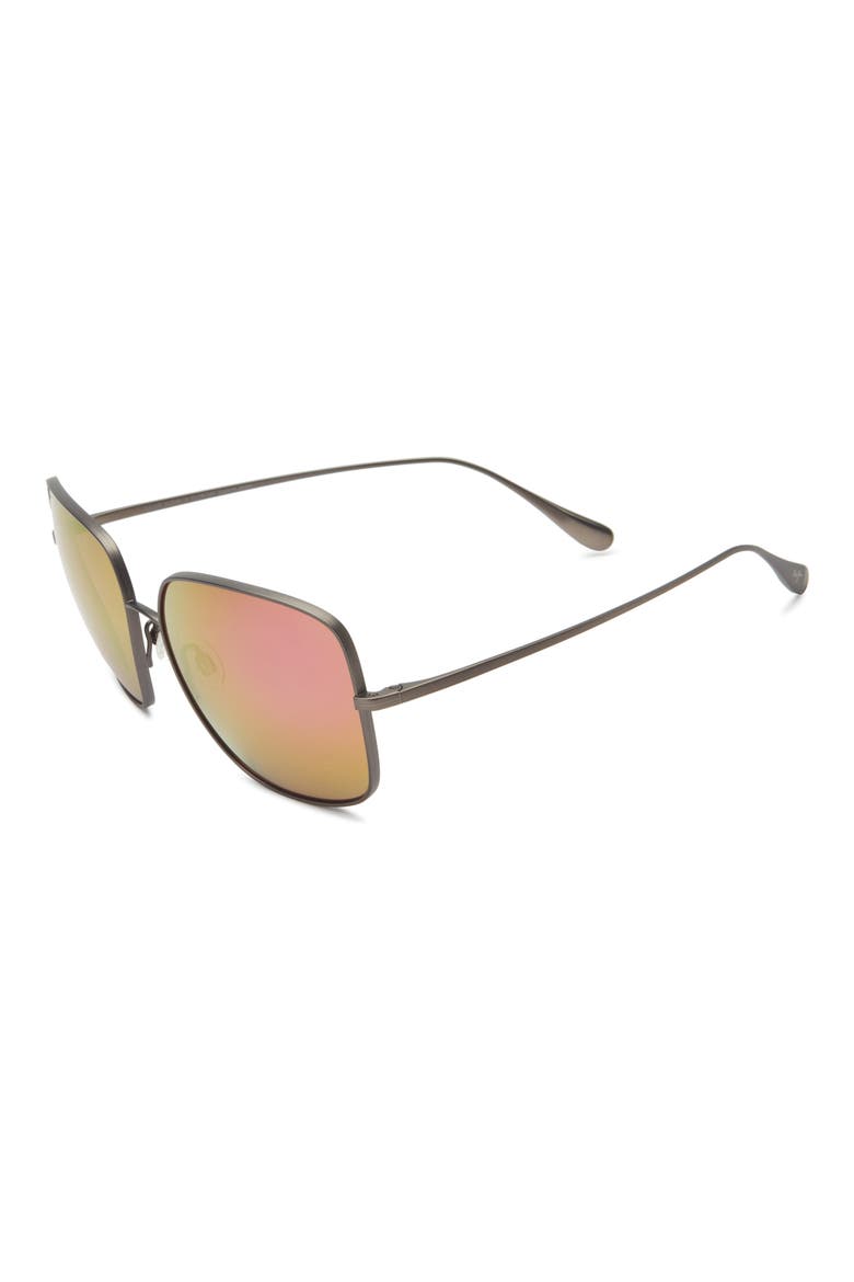 Square Sunglasses, Alternate, color, GREY GREY SUNRISE