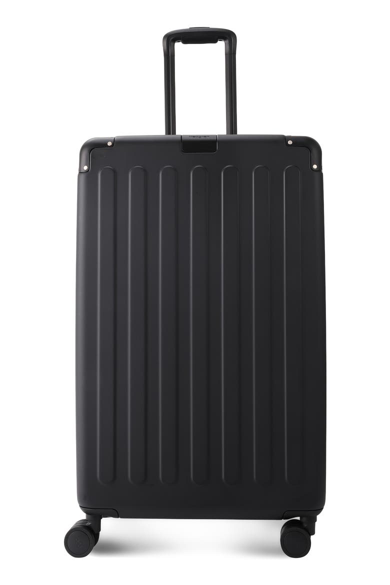 Nostos Matte Large Spinner Suitcase, Main, color, NOCTURNE