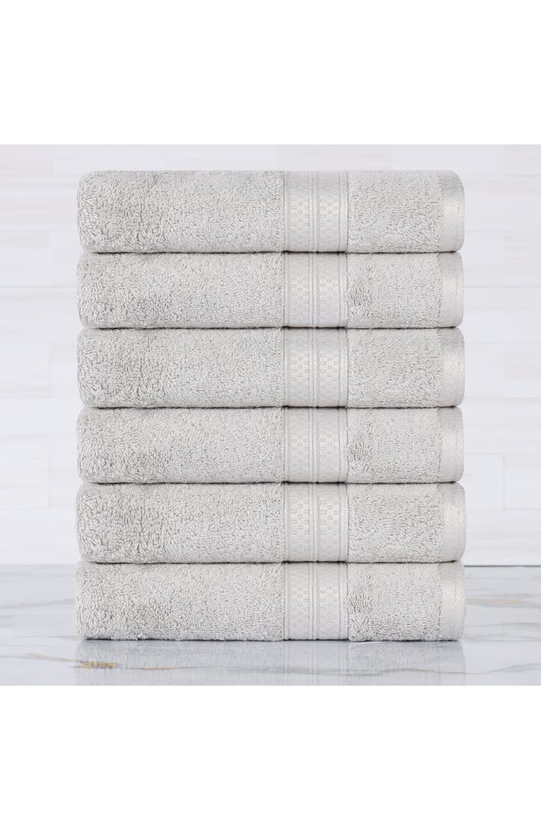 Superior 6-Pack Hand Towel Set, Alternate, color, Chrome