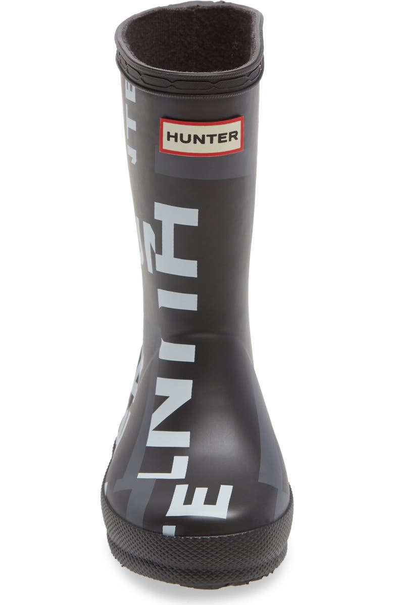 Hunter First Classic Exploded Logo Rain Boot, Alternate, color,