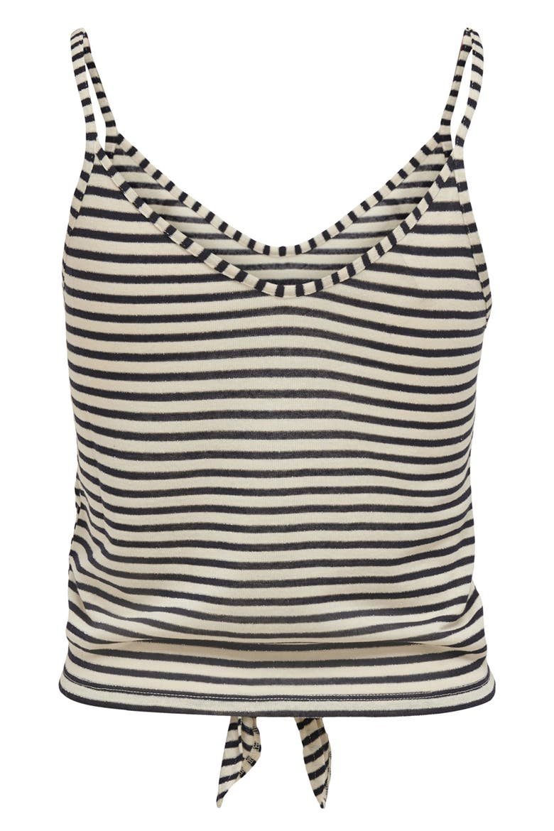 Cannes Tie Front Tank Top, Alternate, color, NIGHT SKY