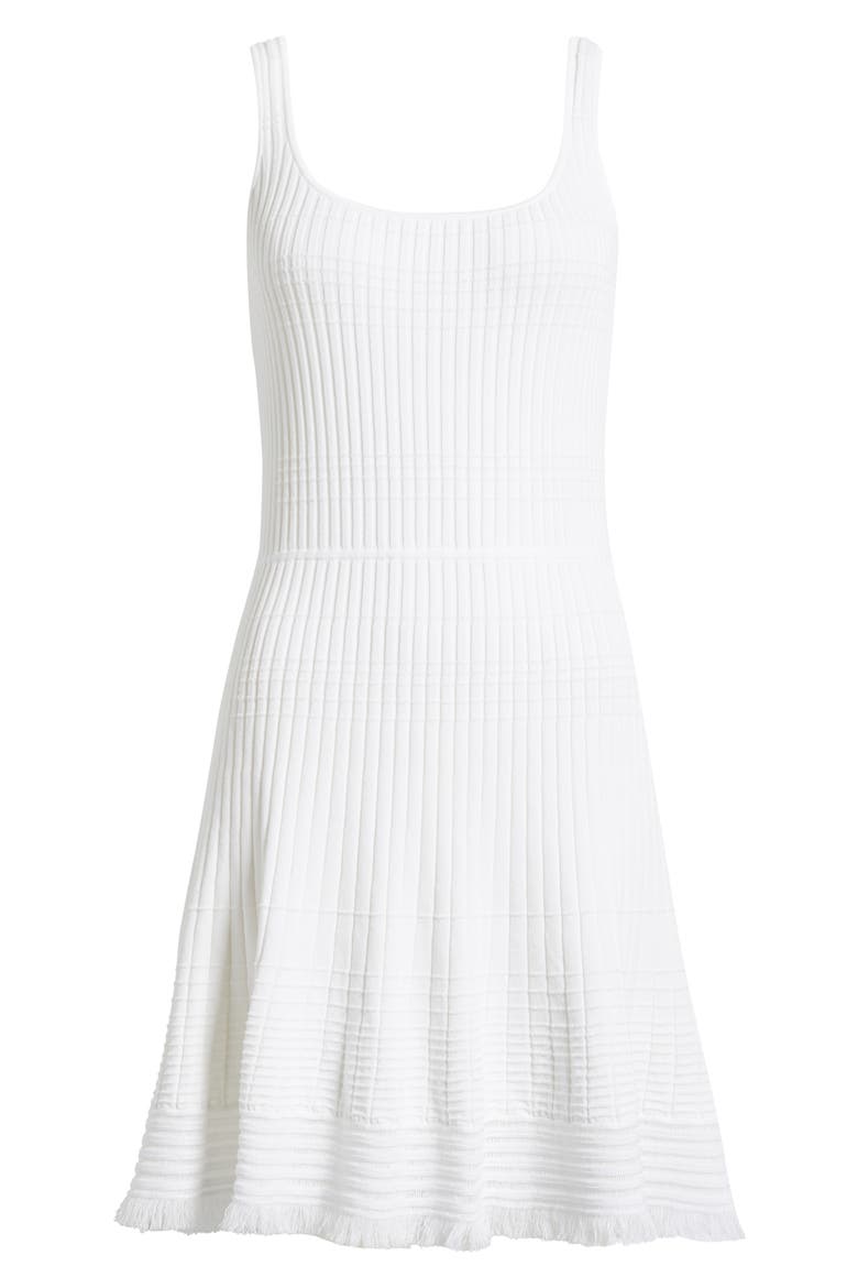 Ayan Rib Minidress, Alternate, color, WHITE