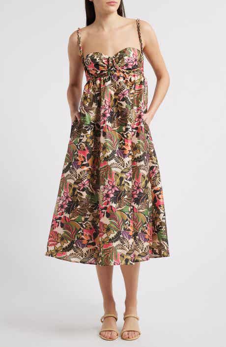 Hutch Twist Strap Sleeveless Midi Dress