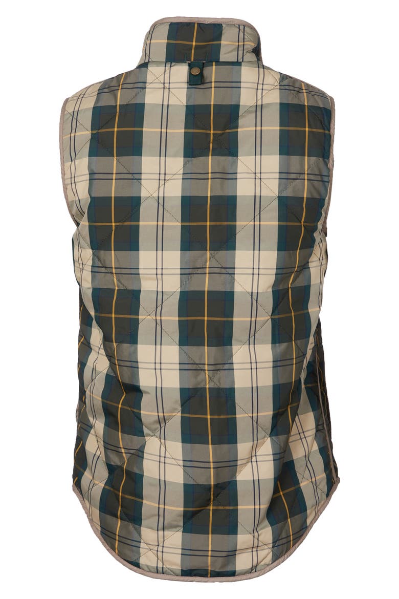 Mayapple Quilted Plaid Gilet Vest, Alternate, color, ANCIENT/ TAN
