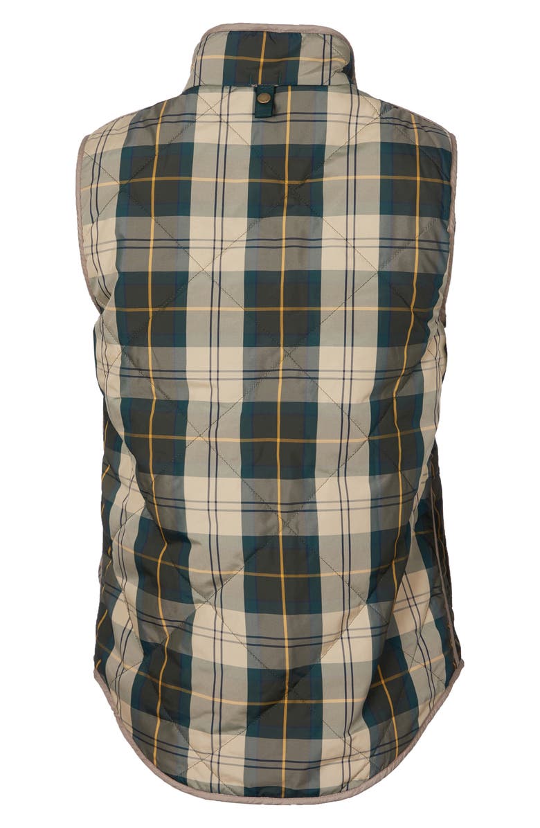 Barbour Mayapple Quilted Plaid Gilet Vest, Alternate, color,