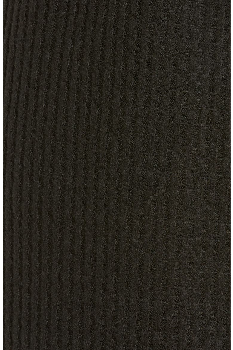 Waffle Knit Wide Leg Lounge Pants, Alternate, color, BLACK