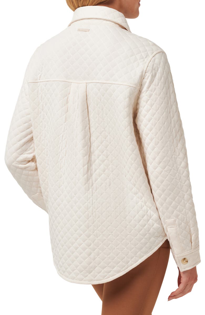 TravisMathew Diamond Quilted Shacket, Alternate, color, Eggnog