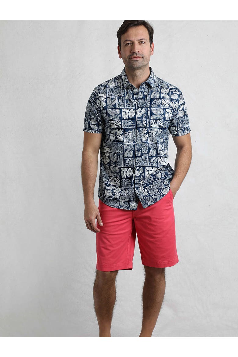 Faraway Printed Shirt, Alternate, color, Estate Blue