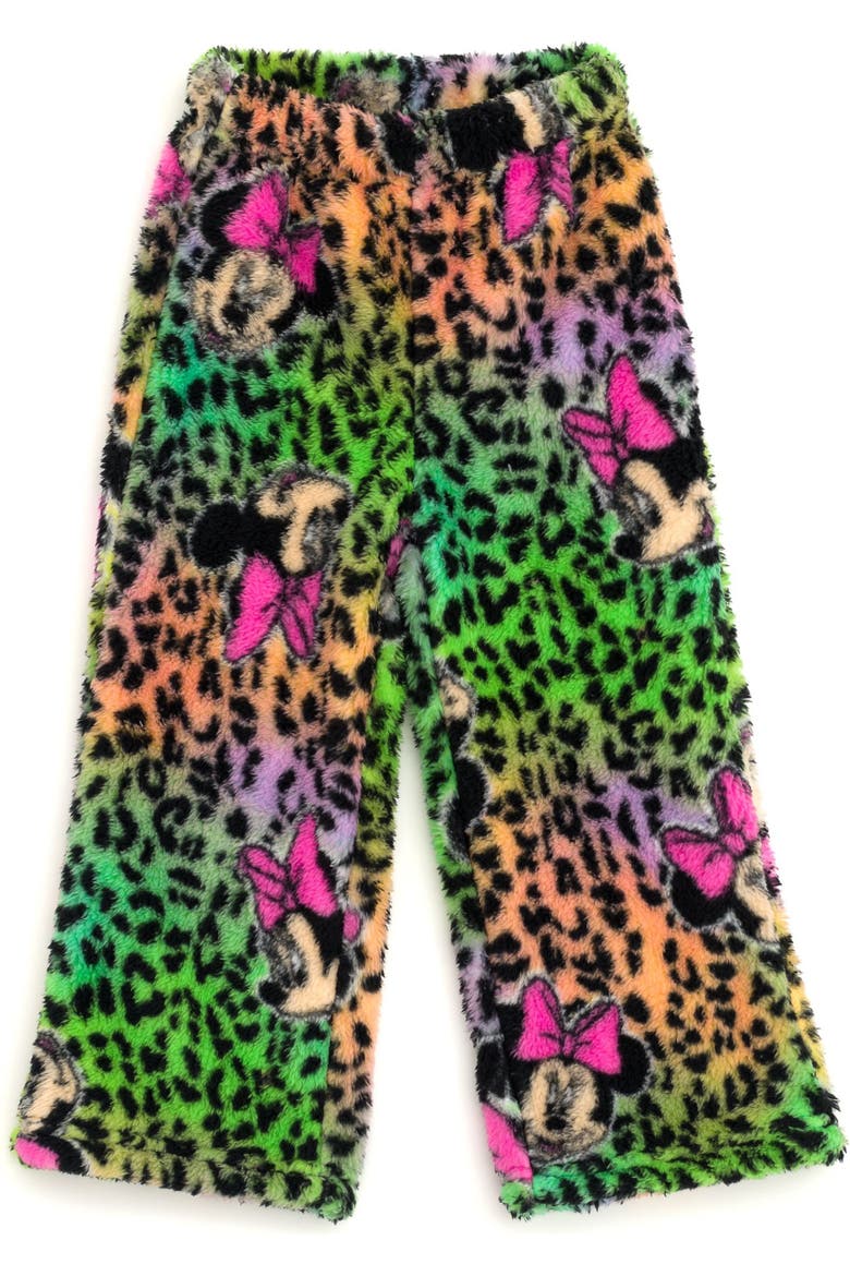 Minnie Mouse Fleece 2-Piece Hoodie and Pants Set, Alternate, color, Minnie Neon Leopard