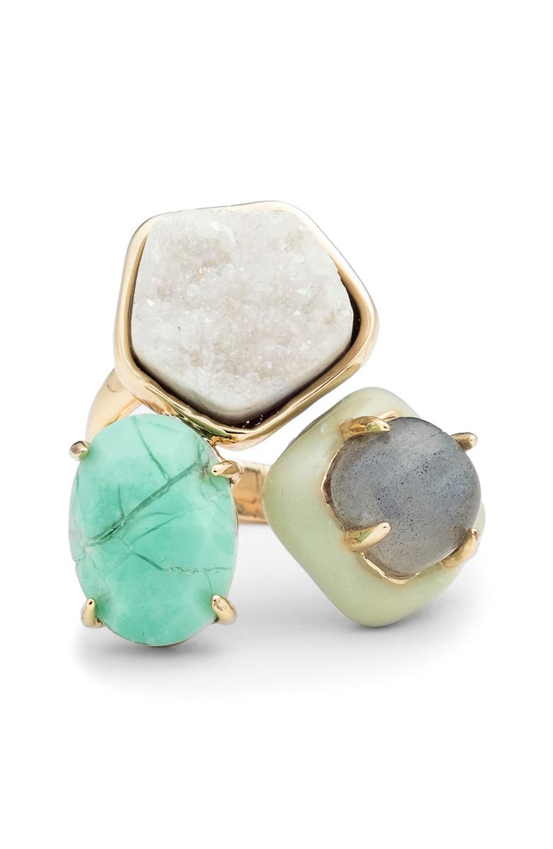 Alexis Bittar Drusy Enamel Detail Ring, Alternate, color, 